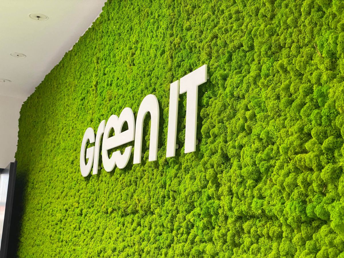 Dekorative und natürliche Wandgestaltung aus Moos