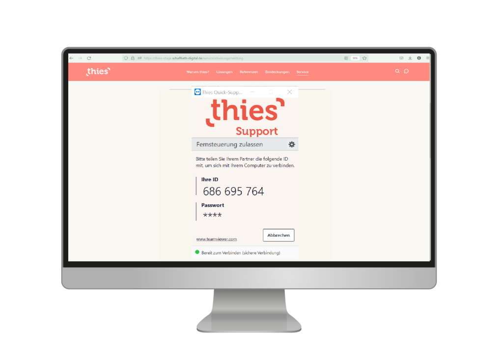 Teamviewer - Kontakt für Fernwartung
