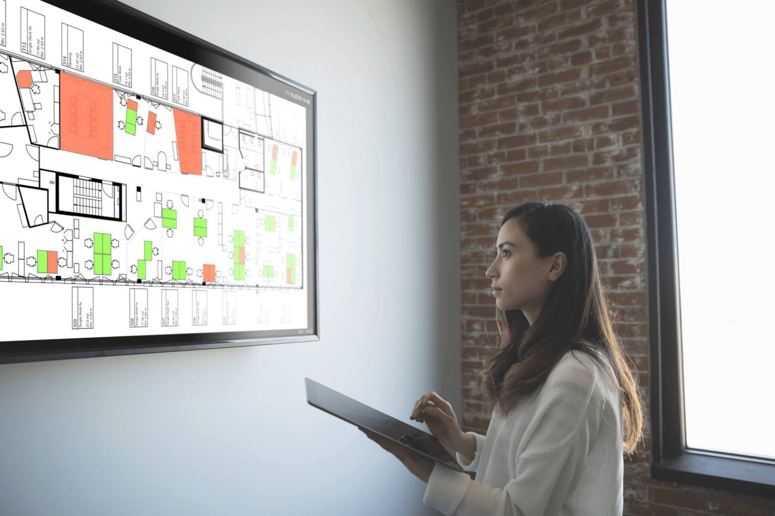 Interaktiver Live Grundriss - Raumbuchungssystem