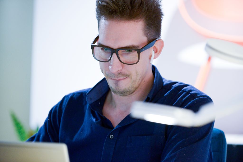 Person auf Bild