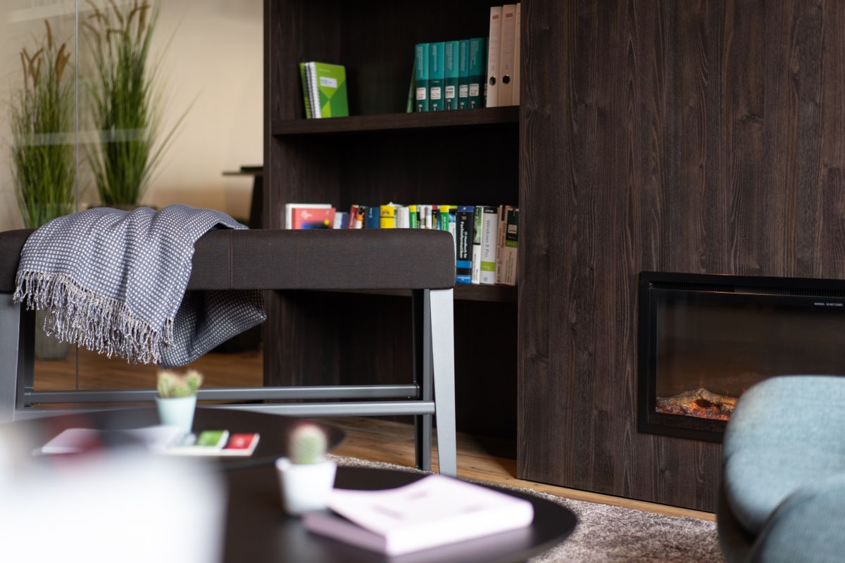 Ein wohnlicher Fokusbereich fördert die Effektivität