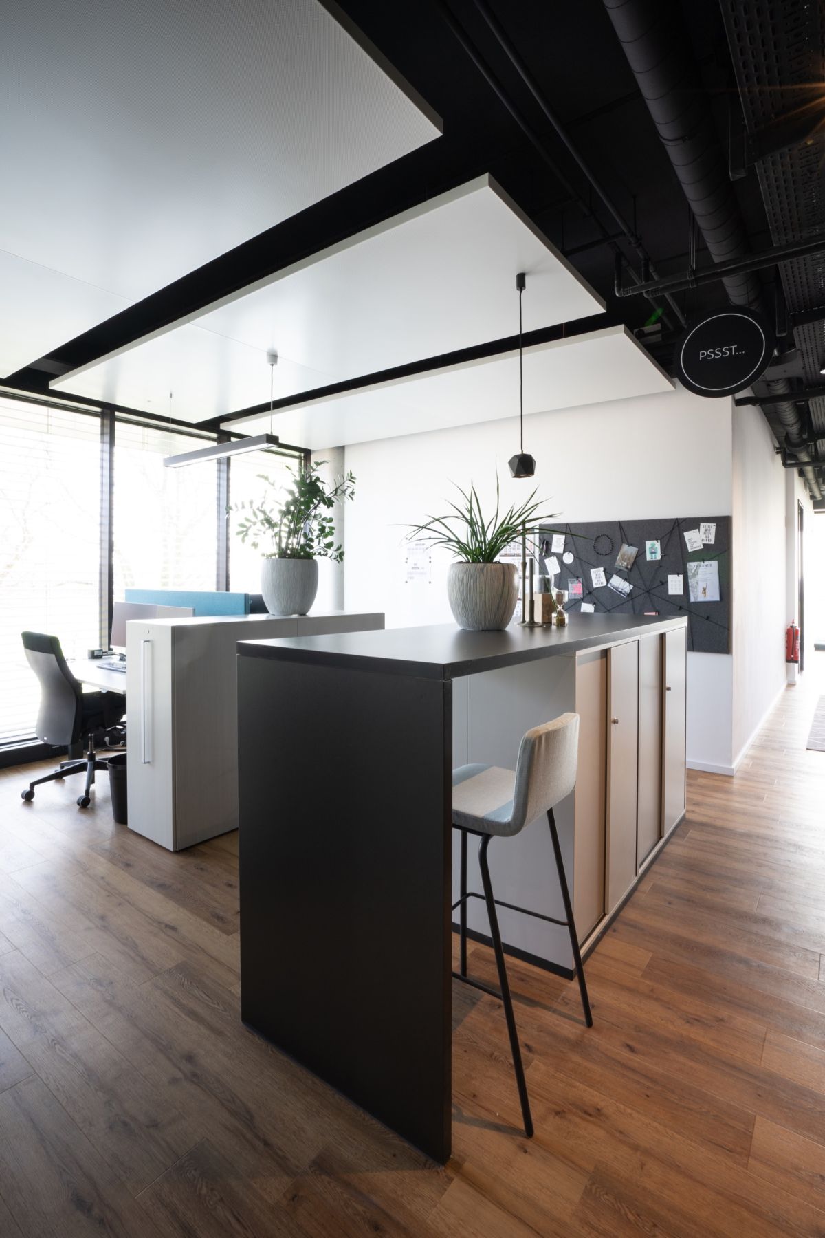 Eine Teamfläche für fokussiertes Arbeiten aber auch für Zusammenarbeit