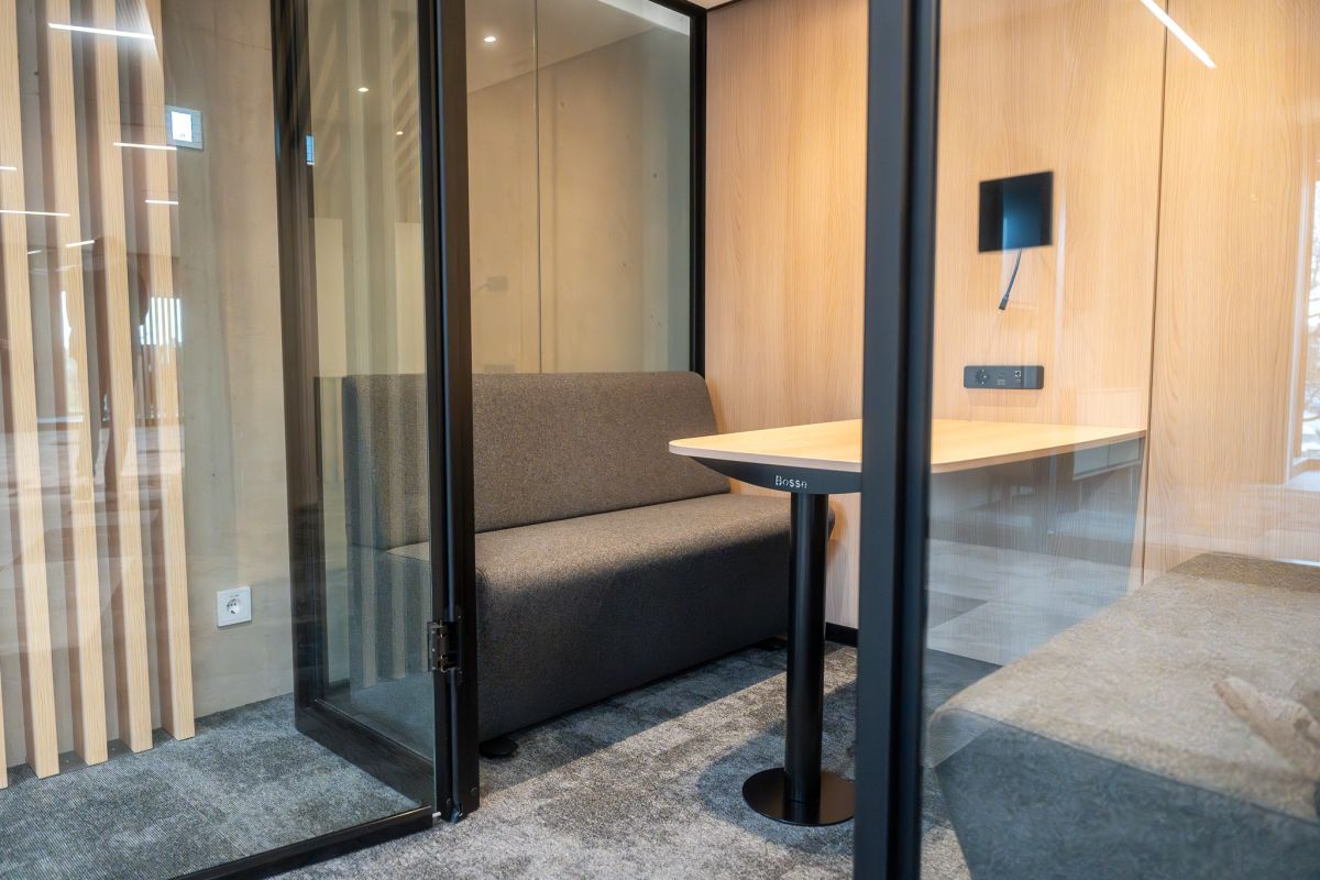 Der Cube bietet eine angenehme Atmosphäre und konzentriertes arbeiten