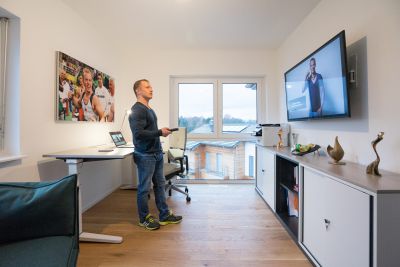 Ein Home-Office unter Berücksichtigung von Ergonomie, Energieeffizienz, Nachhaltigkeit und Design