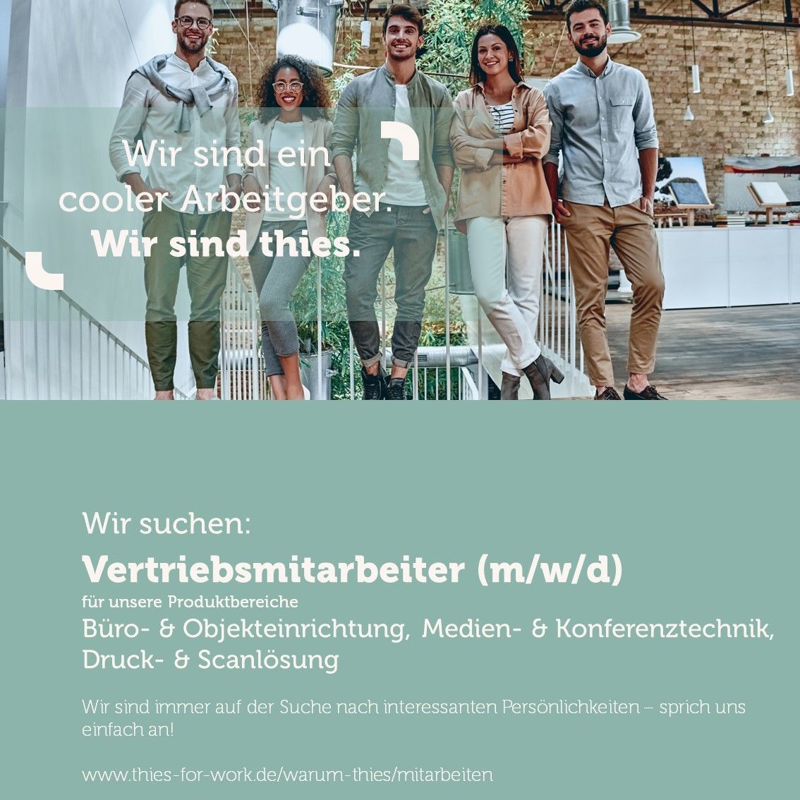Stellenanzeige - Vertriebsmitarbeiter