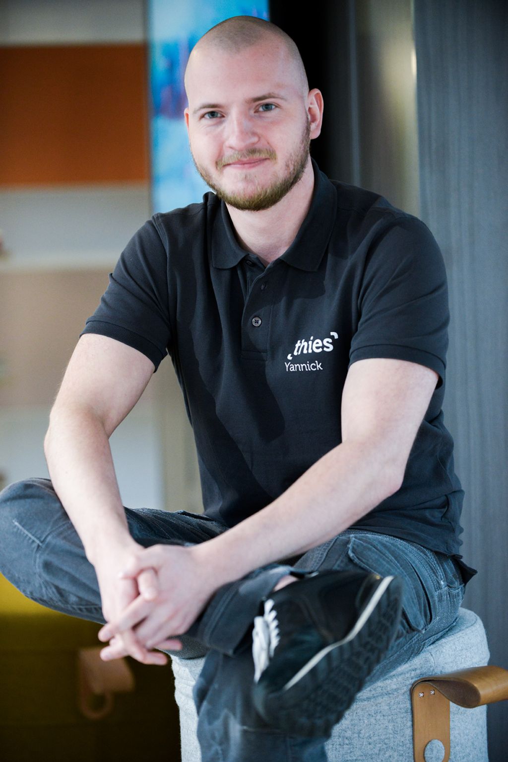 Person auf Bild